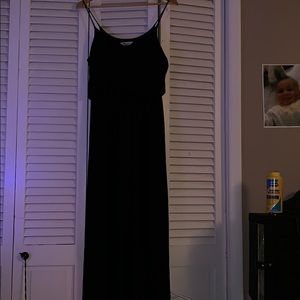 Black maxi dress, size M